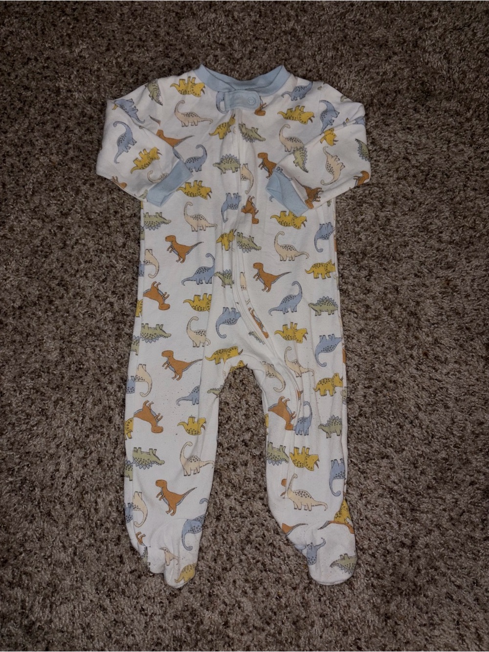 Kyle & Deena Kids Footed One-Piece with Multicolor Dino Print